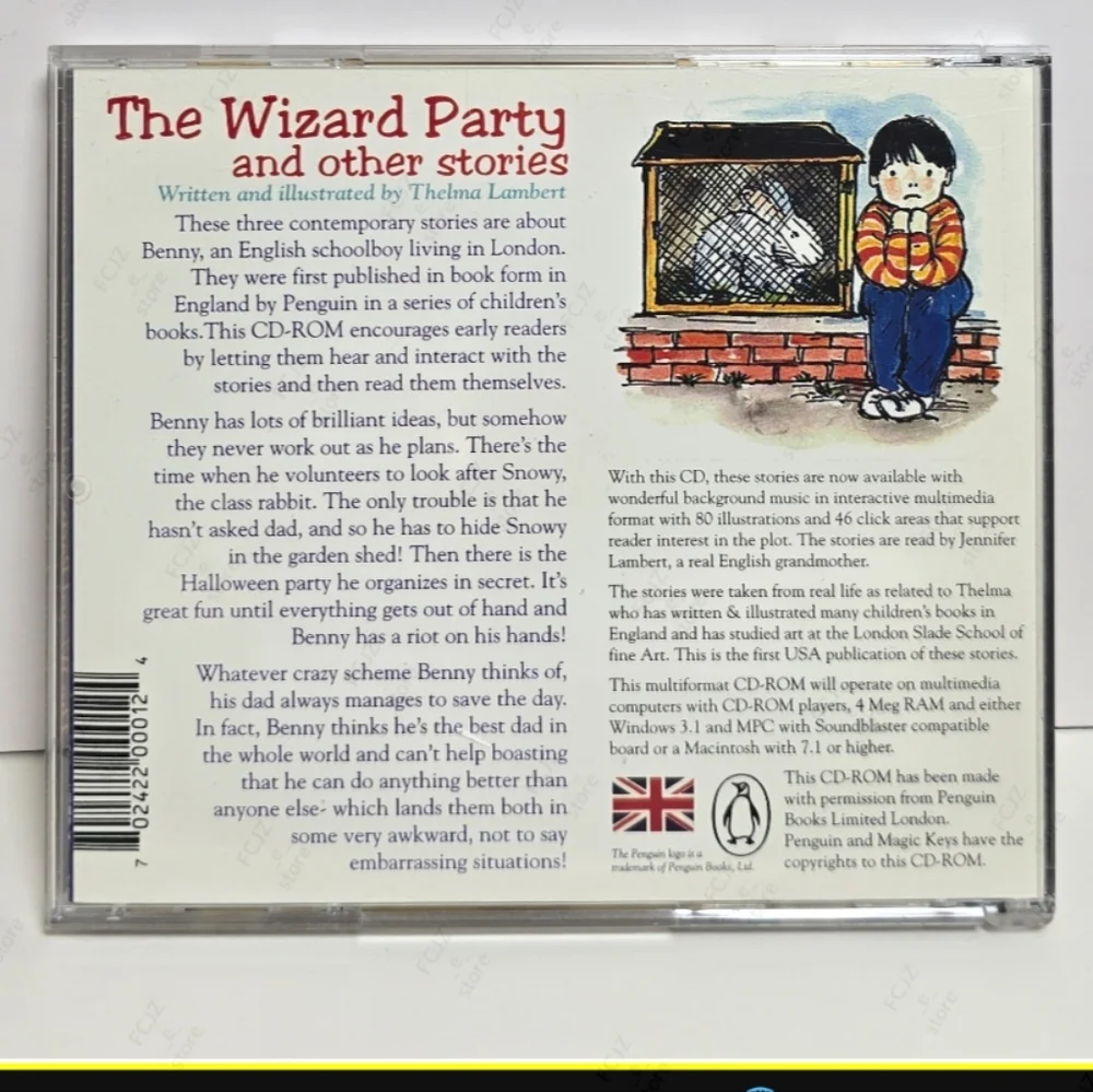 The Wizard Party and Other Stories - MAC/PC, CD-ROM, Windows 3.1/ MAC System...